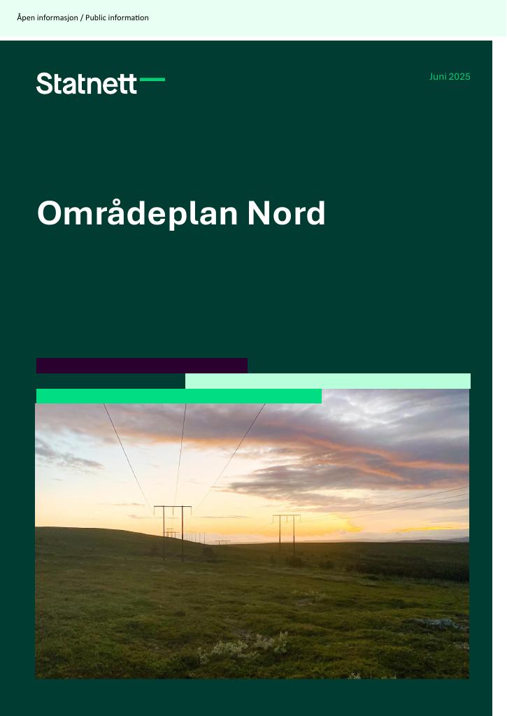 Forsiden av dokumentet Områdeplan Nord