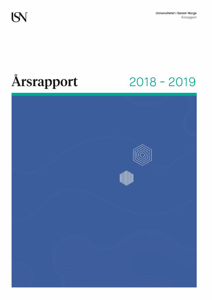 Forsiden av dokumentet Årsrapport Universitetet i Sørøst-Norge 2018