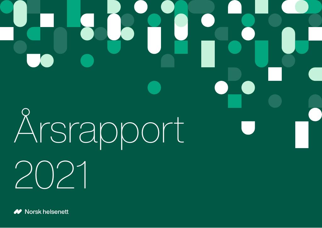 Forsiden av dokumentet Årsrapport Norsk Helsenett SF 2021