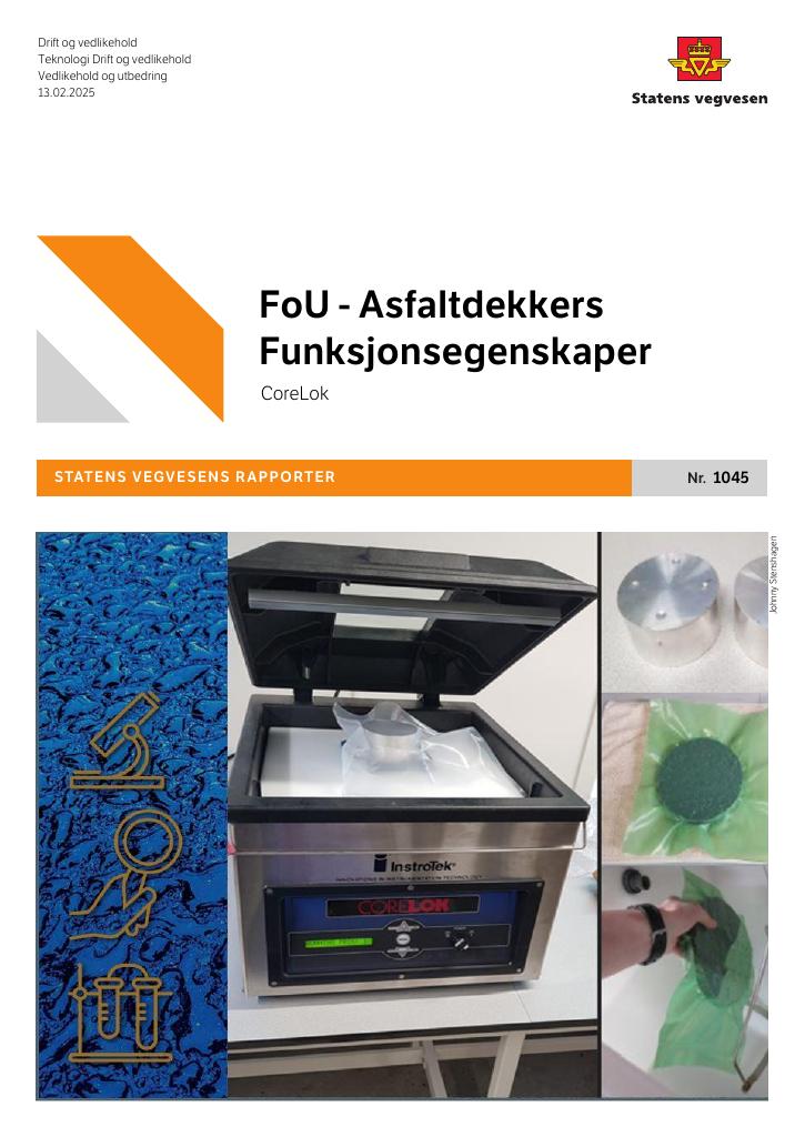 Forsiden av dokumentet FoU - Asfaltdekkers Funksjonsegenskaper