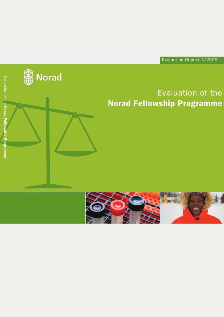 Forsiden av dokumentet Evaluation of the Norad Fellowship Programme
