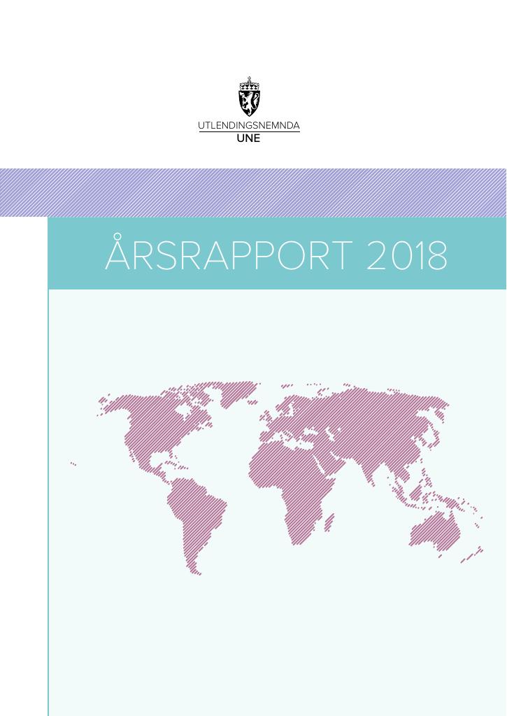 Forsiden av dokumentet Årsrapport Utlendingsnemnda 2018