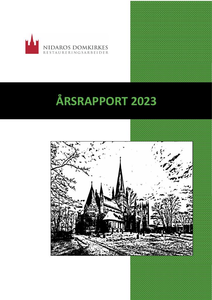 Forsiden av dokumentet Årsrapport 2023 og Riksrevisjonens beretning (.pdf)