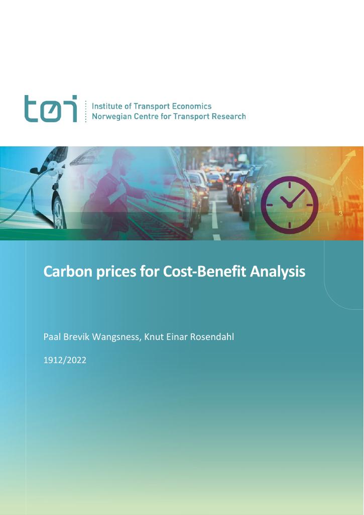 Forsiden av dokumentet Carbon prices for Cost-Benefit Analysis