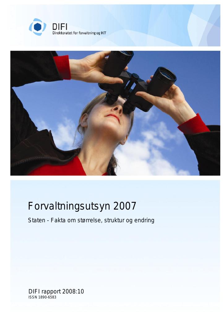 Forsiden av dokumentet Forvaltningsutsyn 2007