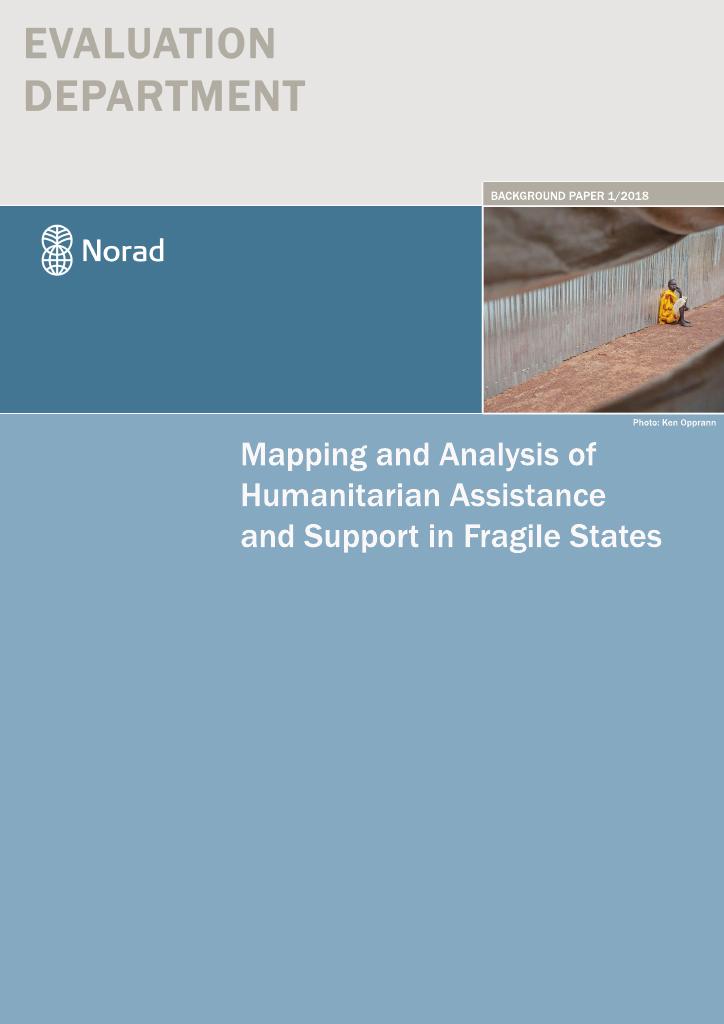 Forsiden av dokumentet Mapping and Analysis of Humanitarian Assistance and Support in Fragile State