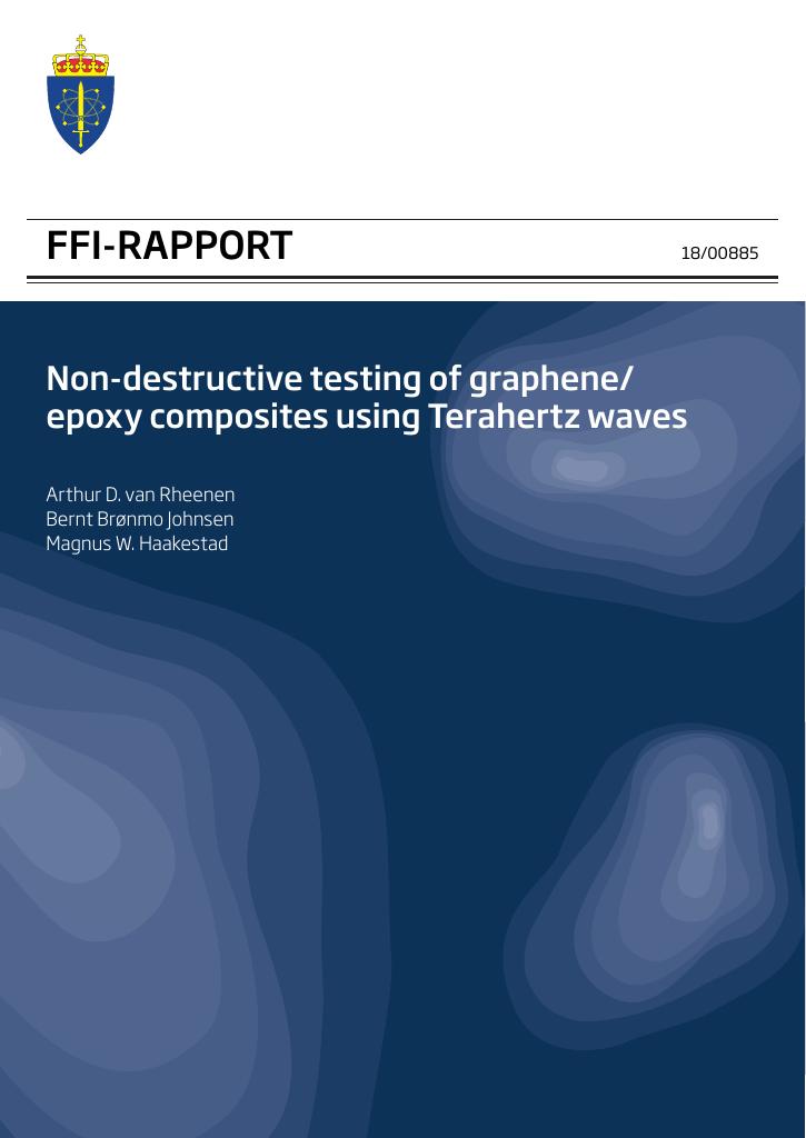 Forsiden av dokumentet Non-destructive testing of graphene/epoxy composites using terahertz waves