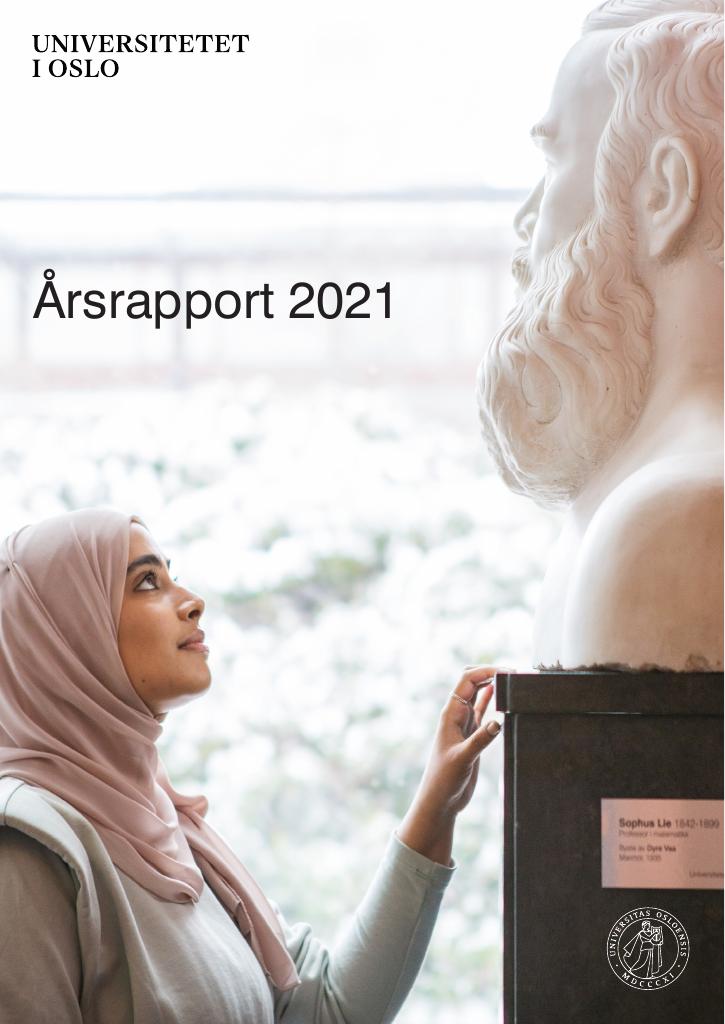 Forsiden av dokumentet Årsrapport Universitetet i Oslo 2021