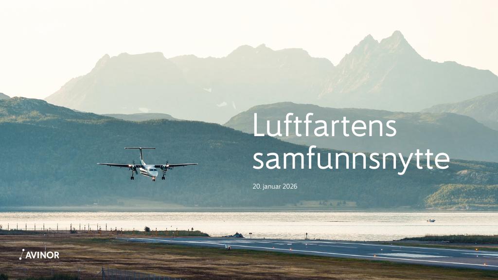 Forsiden av dokumentet Luftfartens samfunnsnytte