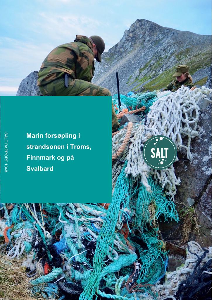 Forsiden av dokumentet Marin forsøpling i strandsonen i Troms, Finnmark og på Svalbard
