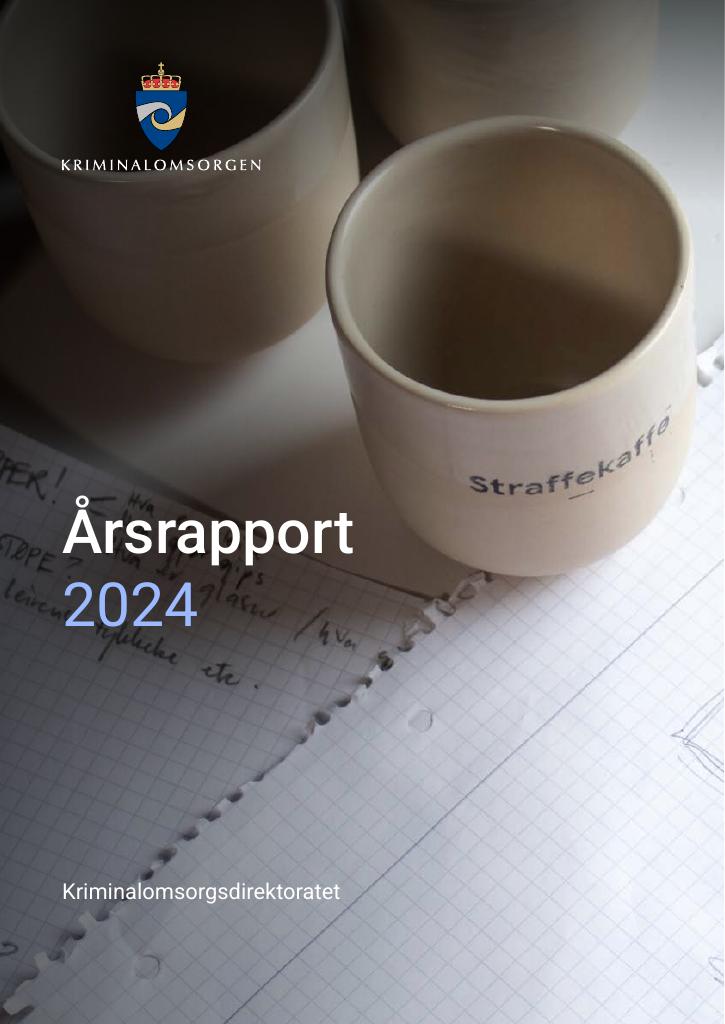 Forsiden av dokumentet Årsrapport Kriminalomsorgen 2024
