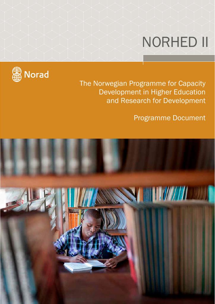 Forsiden av dokumentet The Norwegian Programme for Capacity Development in Higher Education and Research for Development