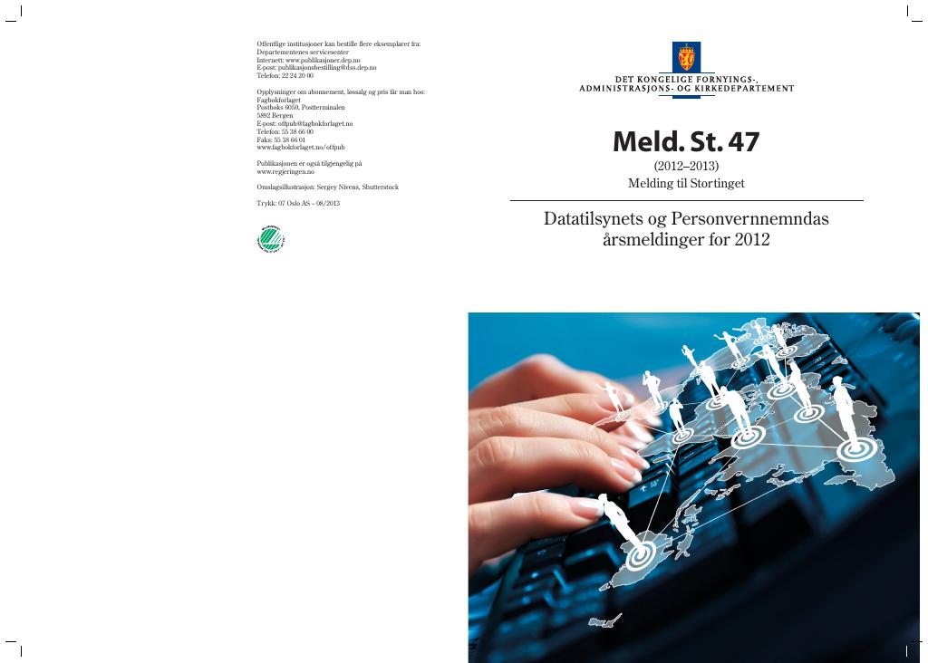 Forsiden av dokumentet Meld. St. 47 (2012–2013)