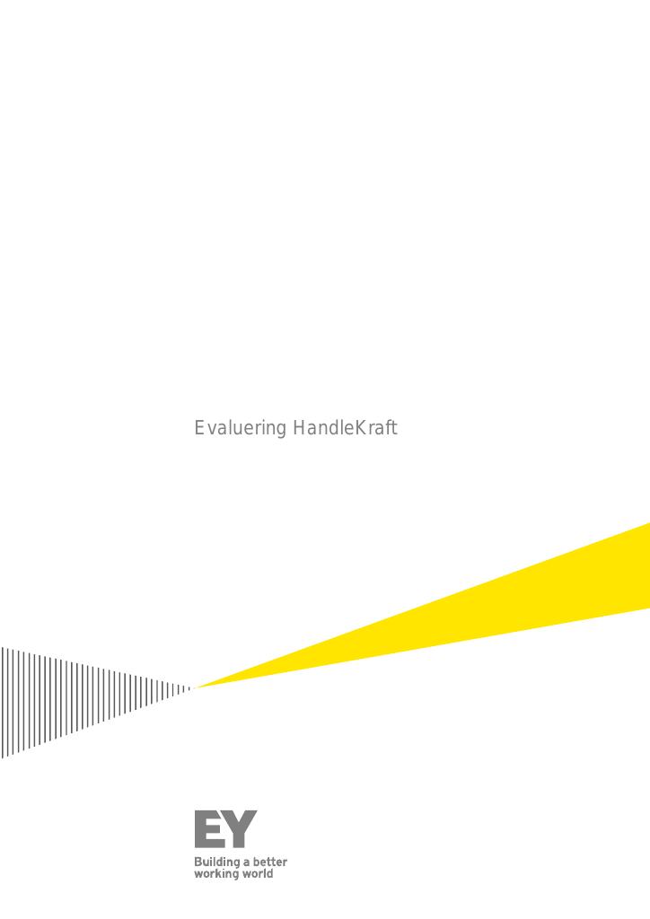 Forsiden av dokumentet Evaluering HandleKraft