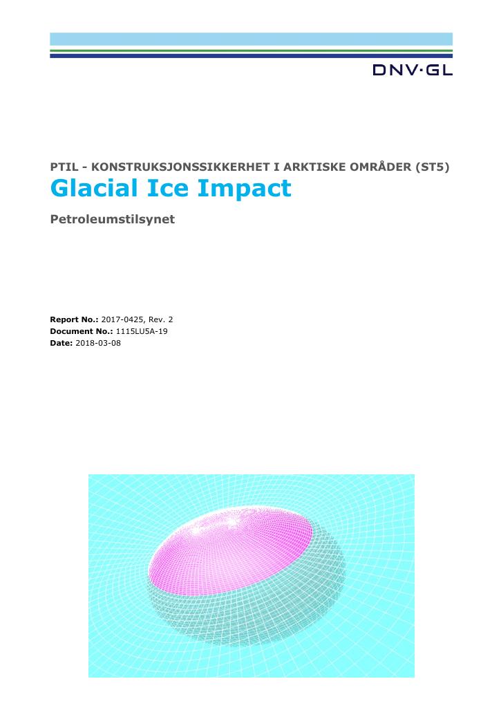 Forsiden av dokumentet Glacial Ice Impact