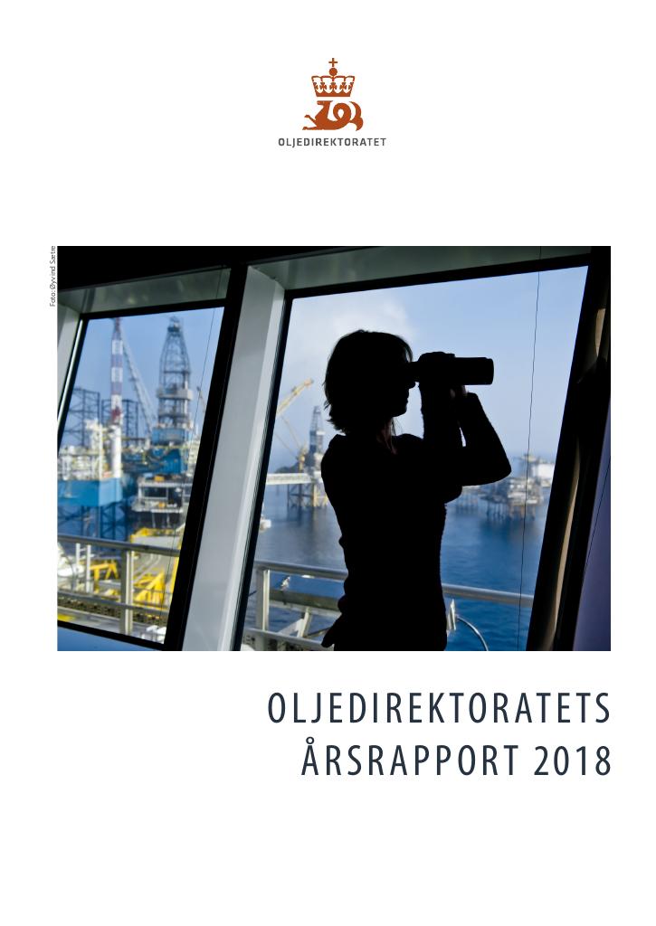 Forsiden av dokumentet Årsrapport Oljedirektoratet 2018
