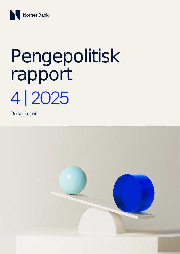 Forsiden av dokumentet Pengepolitisk rapport 4/2025