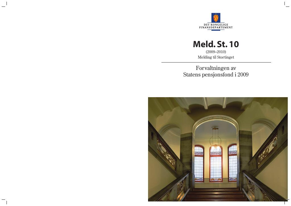 Forsiden av dokumentet Meld. St. 10 (2009-2010)