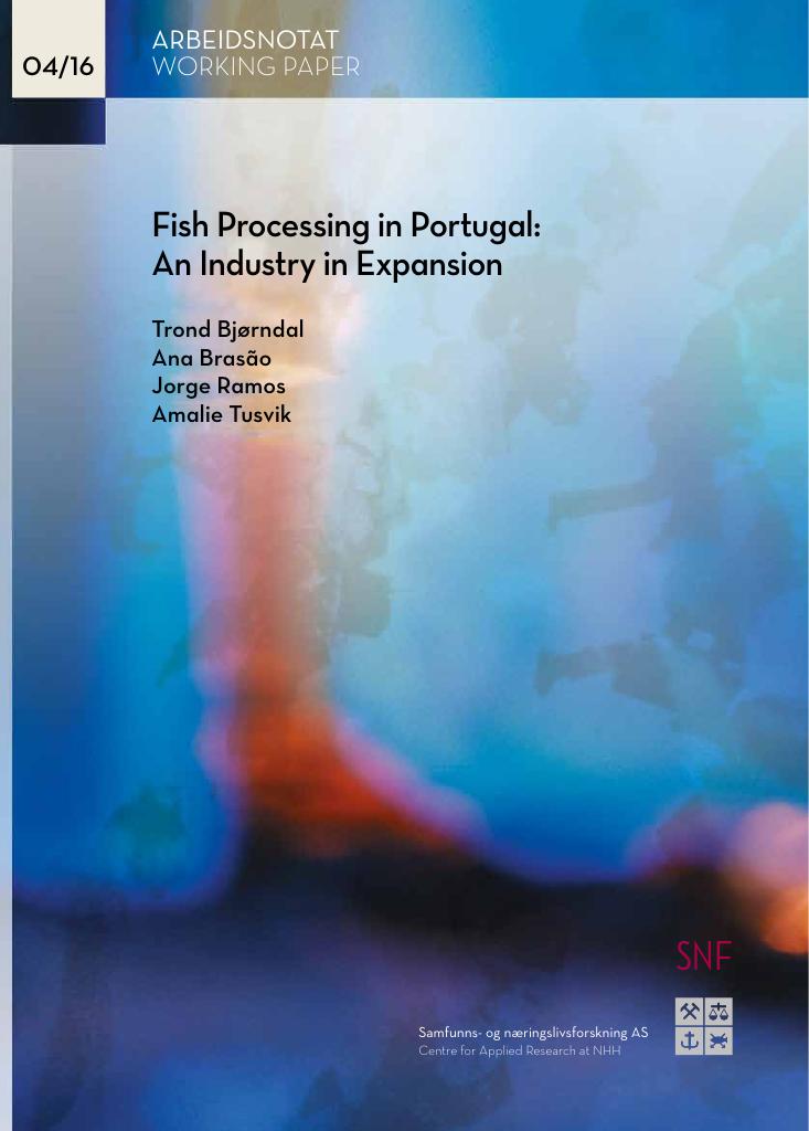 Forsiden av dokumentet Fish processing in Portugal: An Industry in expansion