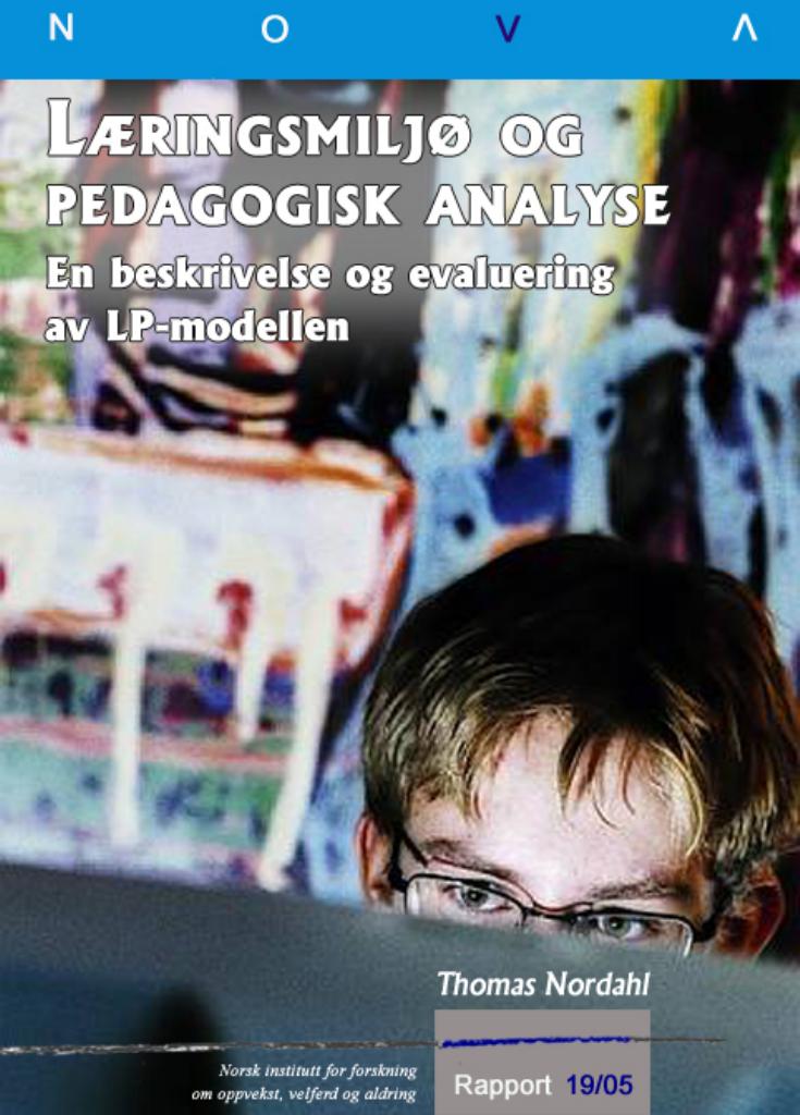 Forsiden av dokumentet Læringsmiljø og pedagogisk analyse