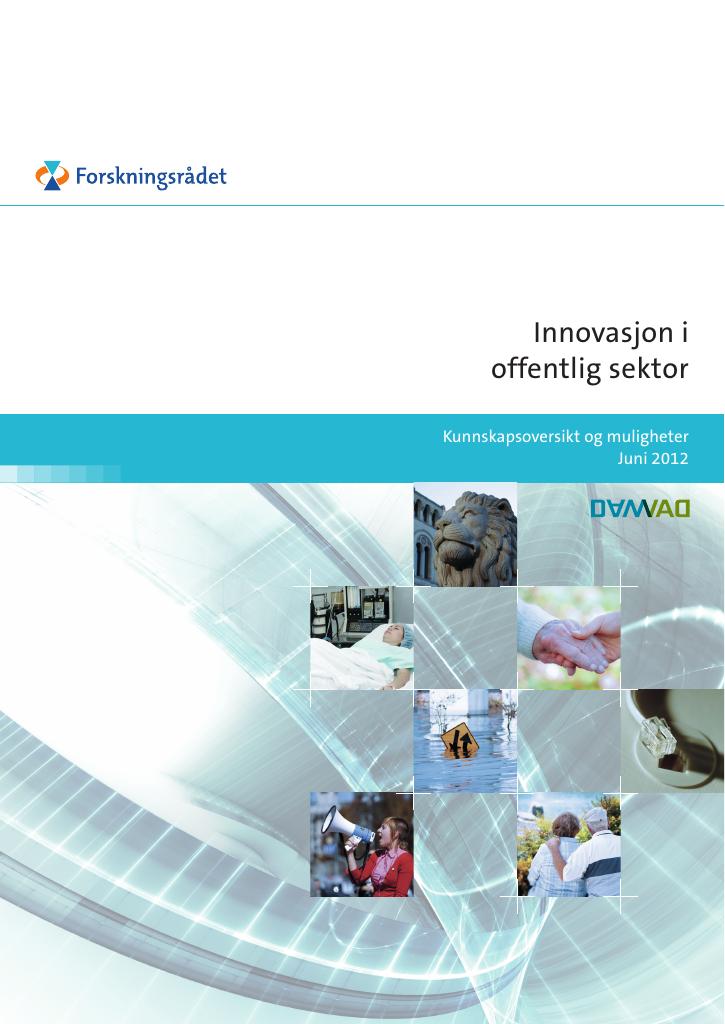 Forsiden av dokumentet Innovasjon i offentlig sektor