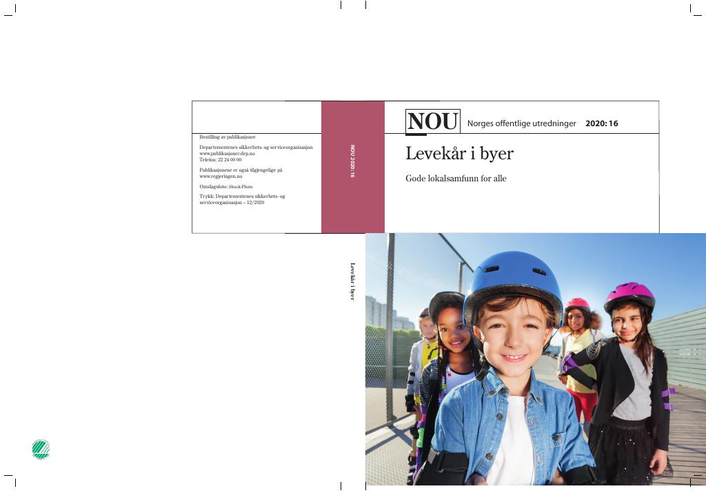 Forsiden av dokumentet NOU 2020: 16 - Levekår i byer