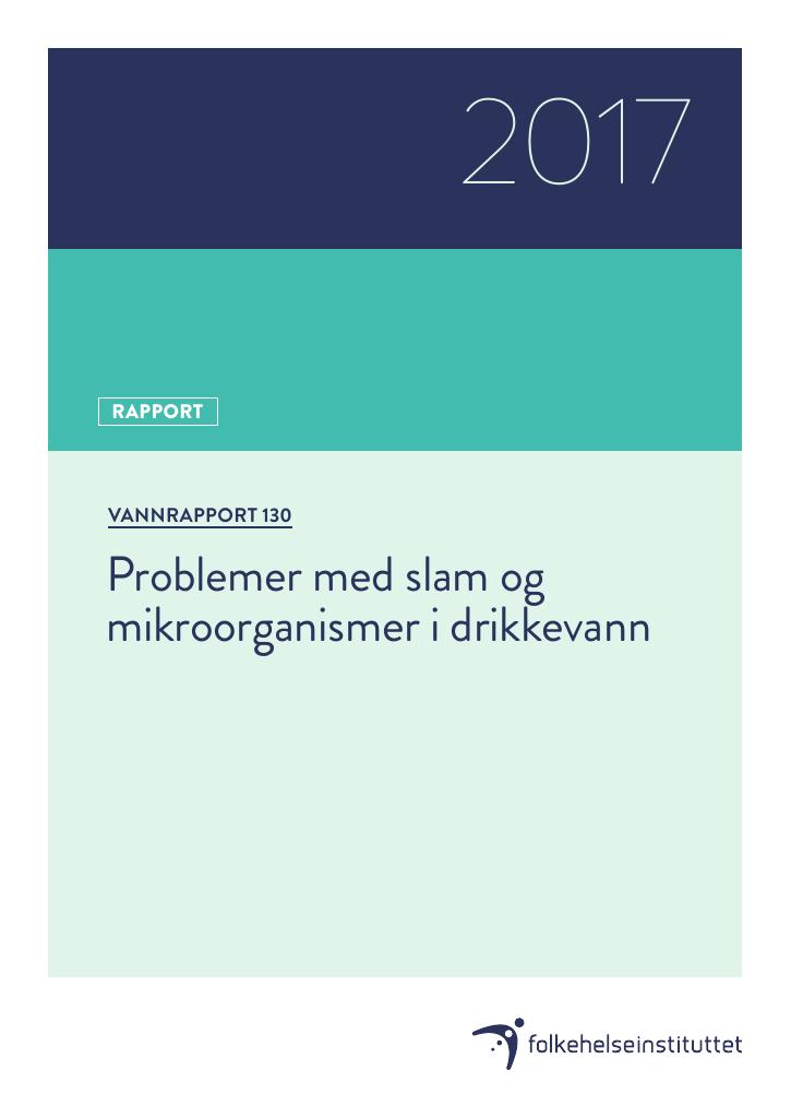 Forsiden av dokumentet Problemer med slam og mikroorganismer i drikkevann