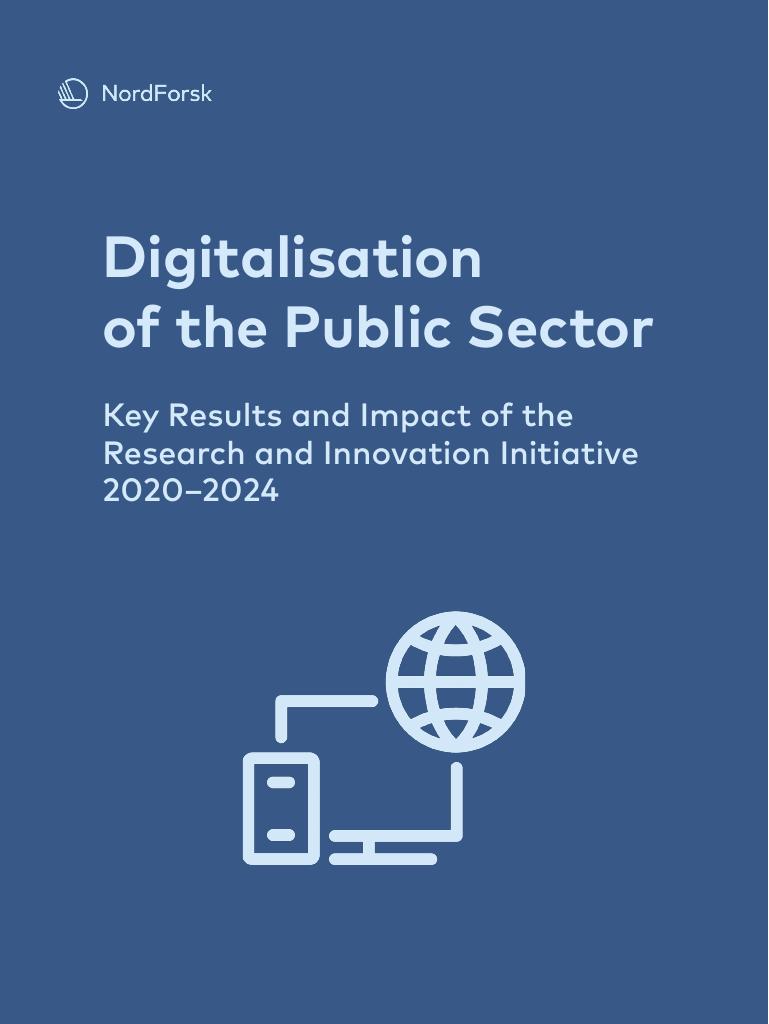 Forsiden av dokumentet Digitalisation of the Public Sector