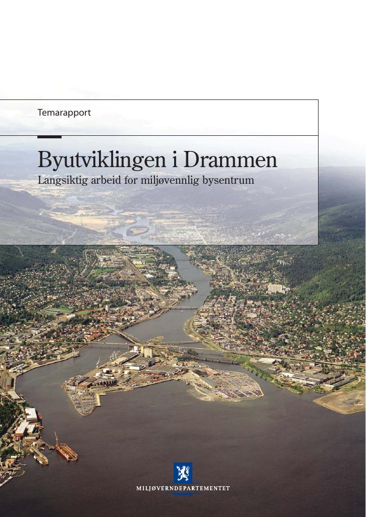 Forsiden av dokumentet Byutviklingen i Drammen