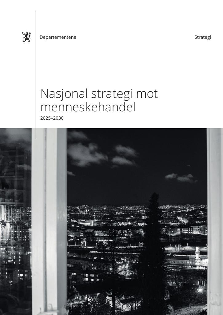 Forsiden av dokumentet Nasjonal strategi mot menneskehandel (2025-2030)