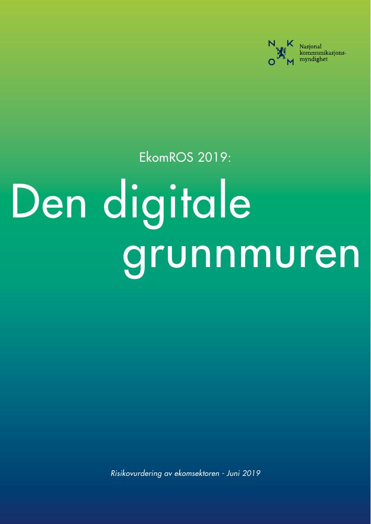 Forsiden av dokumentet Den digitale grunnmuren