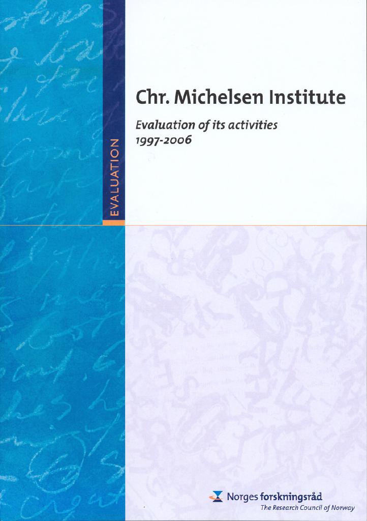 Forsiden av dokumentet Evaluation - Chr. Michelsen Institute