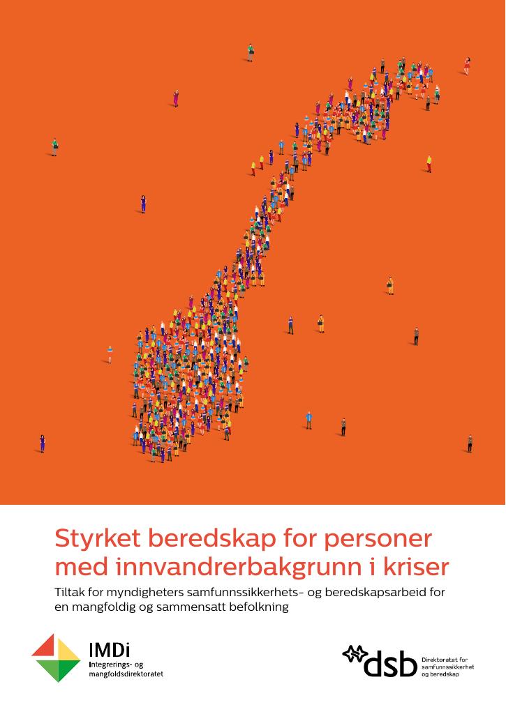 Forsiden av dokumentet Styrket beredskap for personer med innvandrerbakgrunn i kriser
