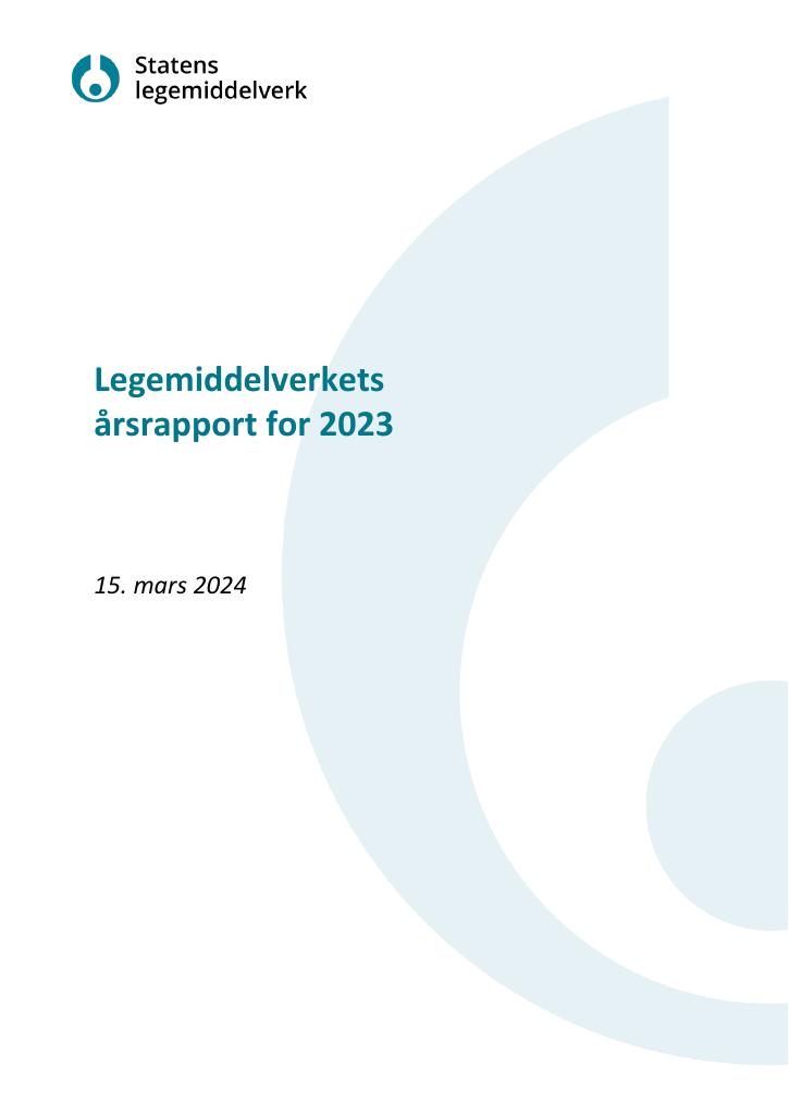 Forsiden av dokumentet Årsrapport Direktoratet for medisinske produkter 2023