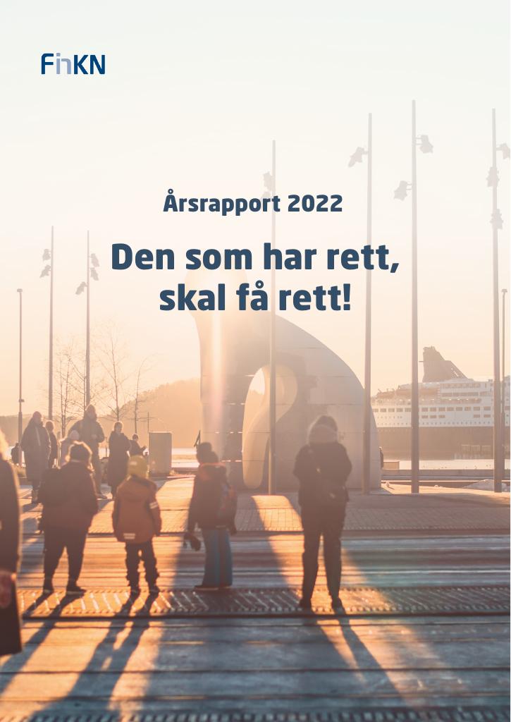 Forsiden av dokumentet Årsrapport Finansklagenemnda 2022