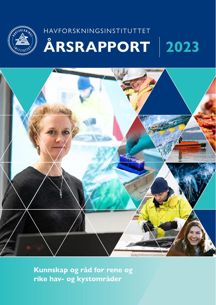 Forsiden av dokumentet Årsrapport Havforskningsinstituttet 2023