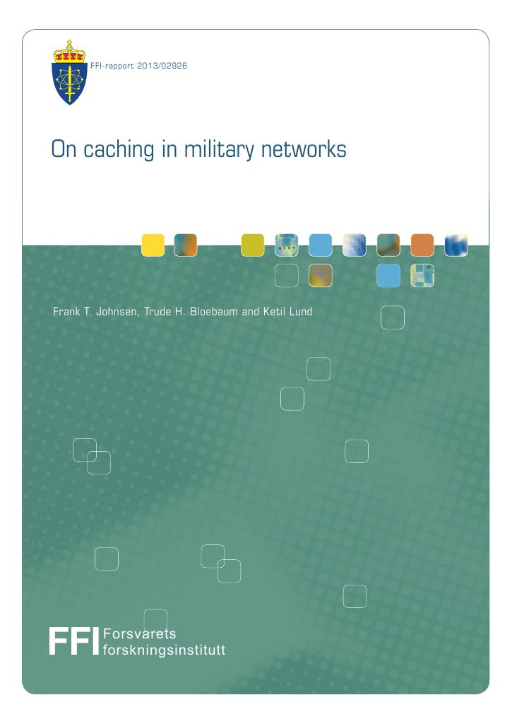 Forsiden av dokumentet On caching in military networks