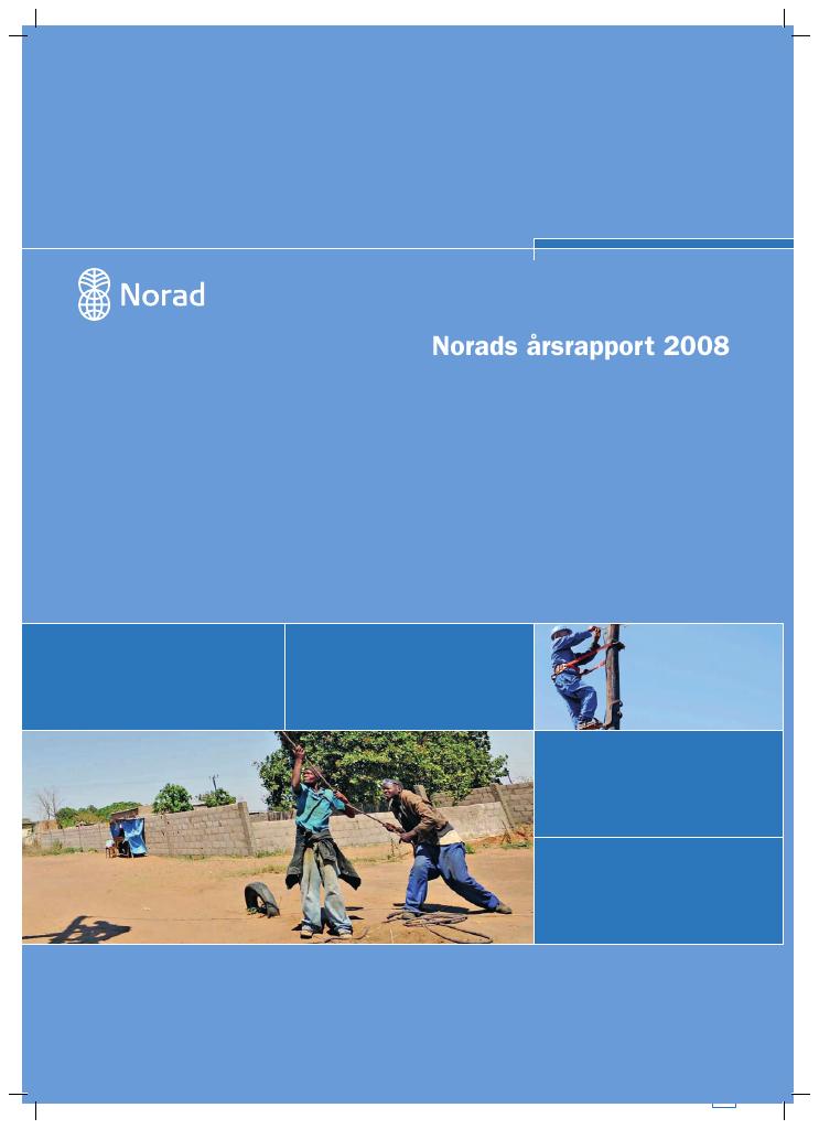 Forsiden av dokumentet Årsrapport Norad 2008