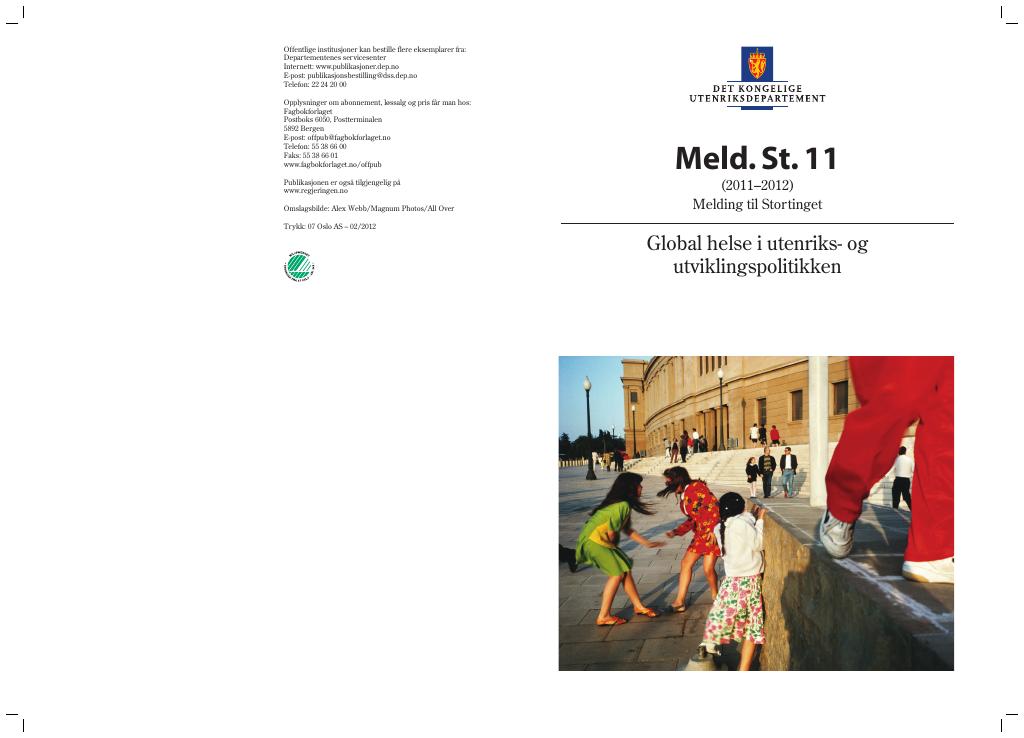 Forsiden av dokumentet Meld. St. 11 (2011–2012)