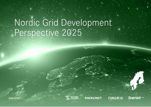 Forsiden av dokumentet Nordic Grid Development Perspective 2025