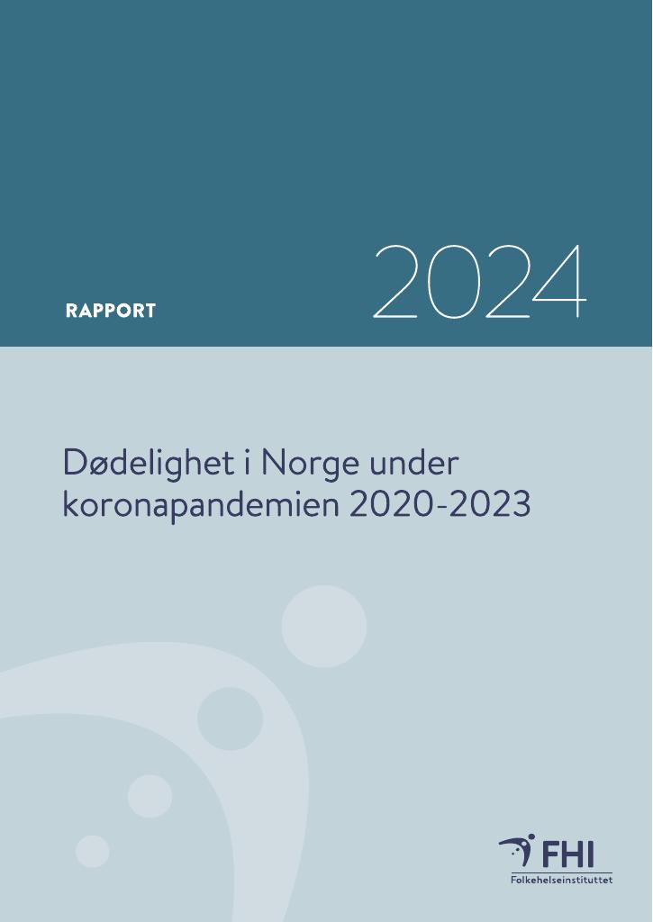 Forsiden av dokumentet Dødelighet i Norge under koronapandemien 2020-2023