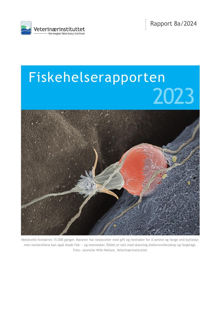 Forsiden av dokumentet Fiskehelserapporten 2023