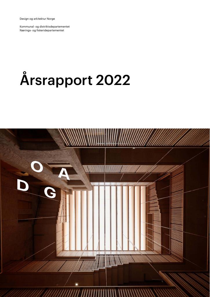 Forsiden av dokumentet Årsrapport DOGA 2022