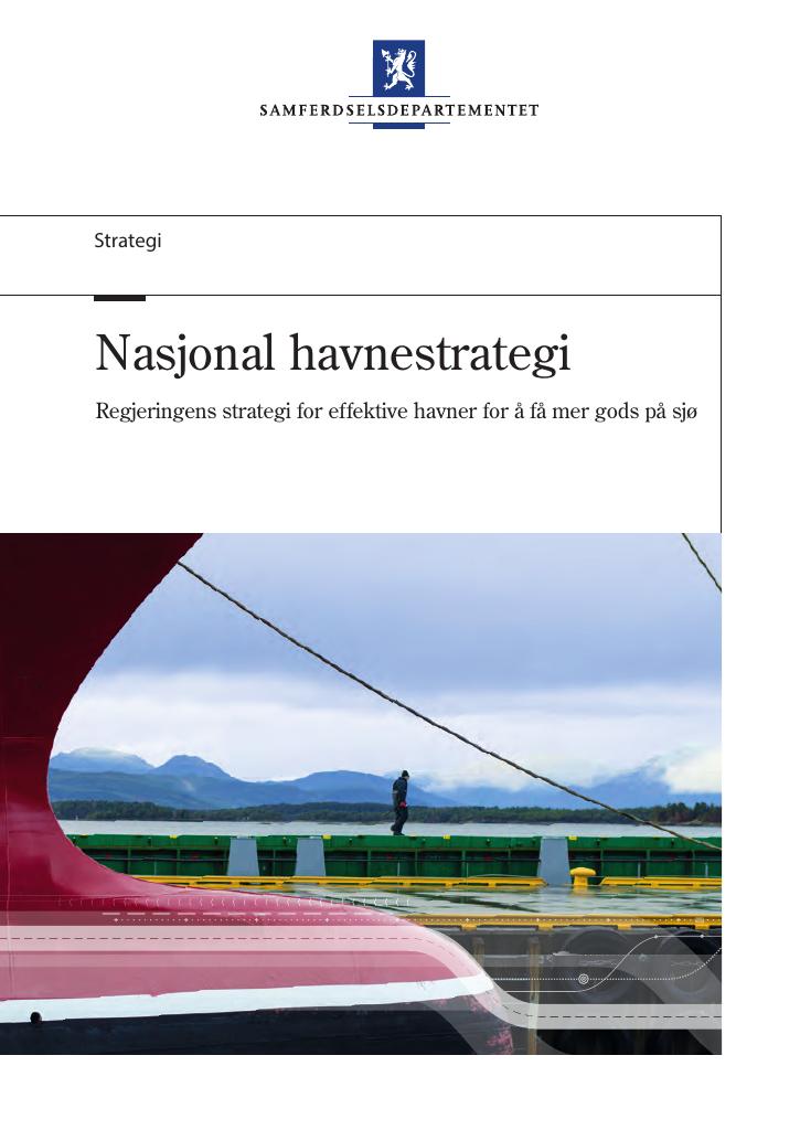 Forsiden av dokumentet Nasjonal havnestrategi