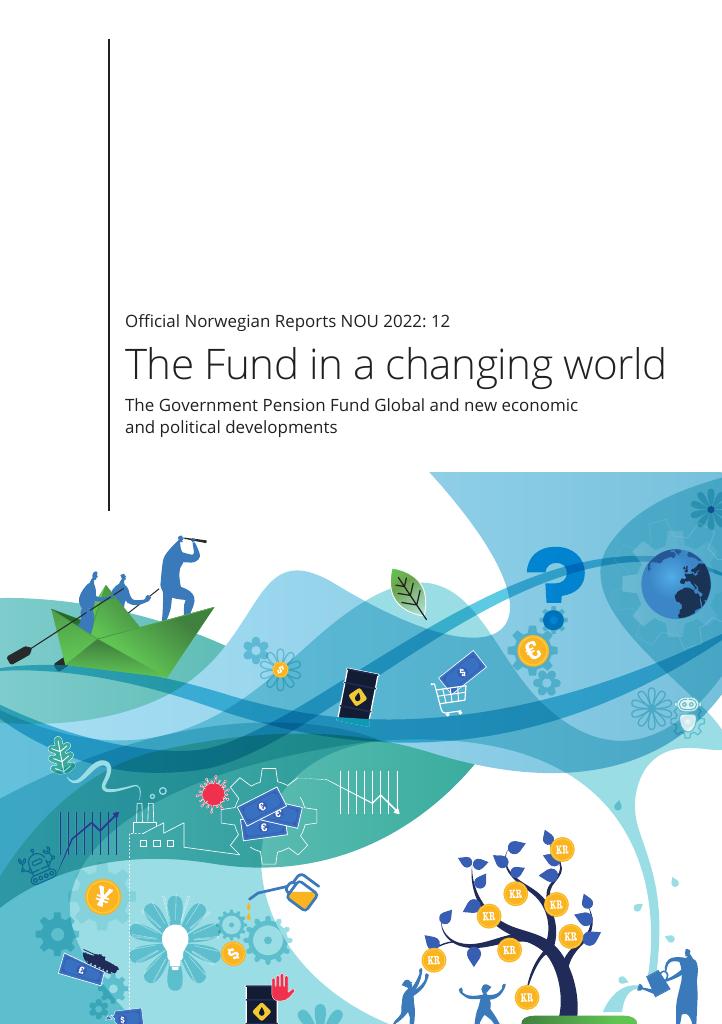 Forsiden av dokumentet NOU 2022: 12 - The Fund in a changing world