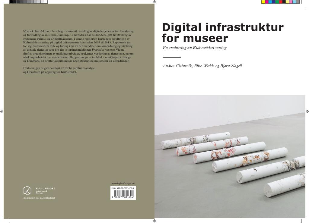 Forsiden av dokumentet Digital infrastruktur for museer