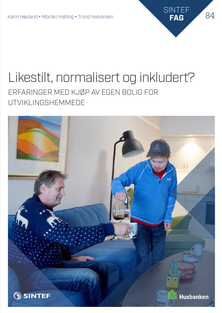 Forsiden av dokumentet Likestilt, normalisert og inkludert?