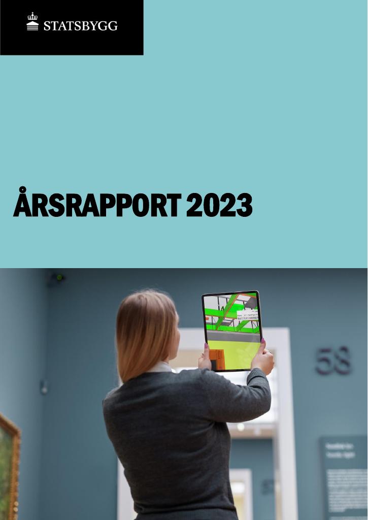 Forsiden av dokumentet Årsrapport Statsbygg 2023