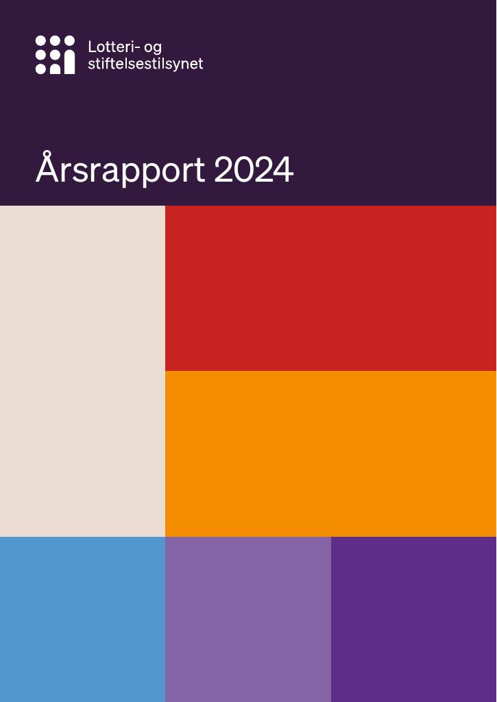 Forsiden av dokumentet Årsrapport Lotteri- og stiftelsestilsynet 2024