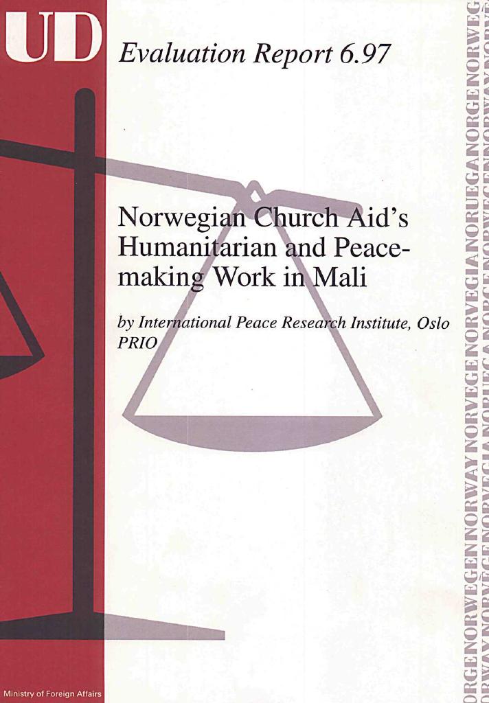 Forsiden av dokumentet Norwegian Church Aid's Humanitarian and Peace-making Work in Mali